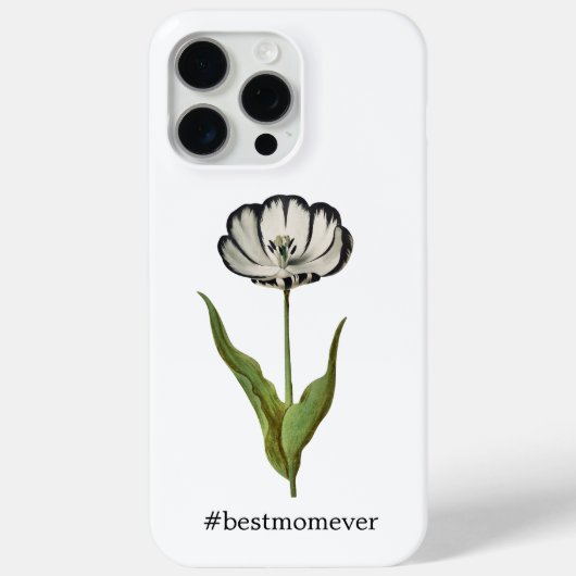 Beste Moeder  Tulp Bagagelabel Case-Mate iPhone Case (Achterkant)