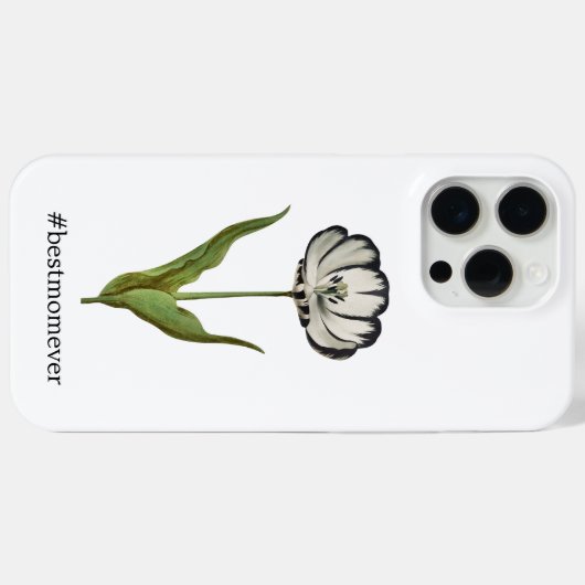 Beste Moeder  Tulp Bagagelabel Case-Mate iPhone Case (Achterkant (horizontaal))