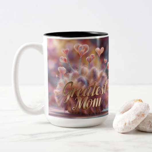 Beste Moeder  Tweekleurige Koffiemok (Met donut)