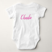 Beste moeder typografie Baby Bodysuit (Achterkant)