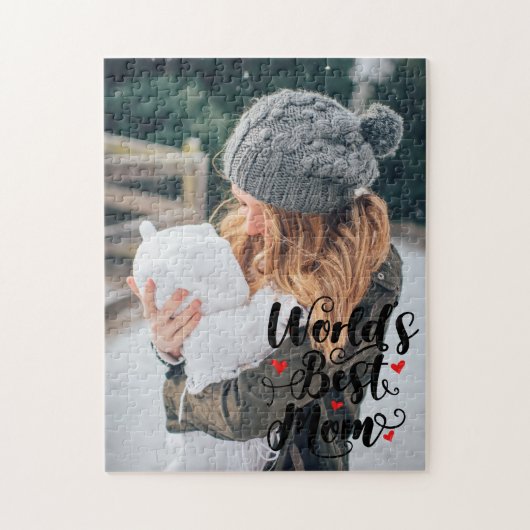 Beste Moeder van de Wereld | Aangepaste Foto Legpuzzel (Verticaal)