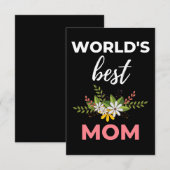 Beste Moeder van de Wereld Bedankkaart (Voorkant / Achterkant)