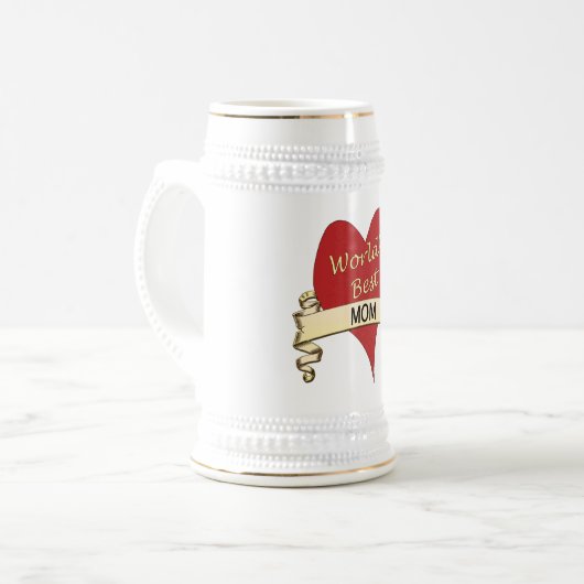 Beste moeder van de wereld bierpul (Voorkant links)