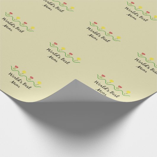 Beste moeder van de wereld cadeaupapier (Hoek)