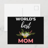 Beste Moeder van de Wereld Feestdagenkaart (Voorkant / Achterkant)