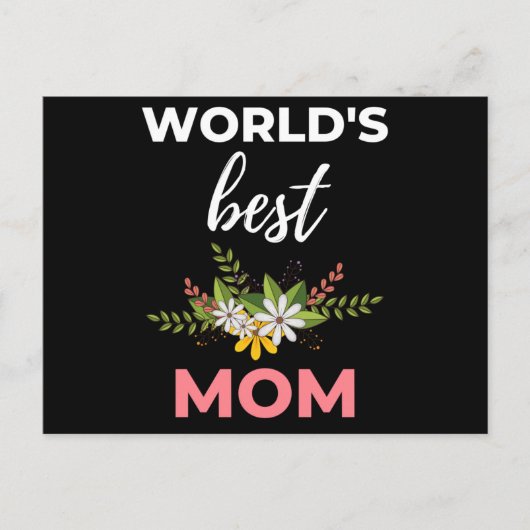 Beste Moeder van de Wereld Feestdagenkaart (Voorkant)