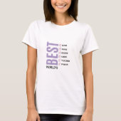 Beste Moeder van de Wereld Gepersonaliseerde Check T-shirt (Voorkant)