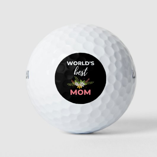 Beste moeder van de wereld golfballen (Voorkant)