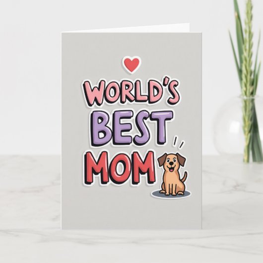 Beste Moeder van de Wereld Grafische Kaart (Voorkant)