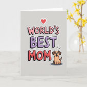 Beste Moeder van de Wereld Grafische Kaart (Gele Bloem)
