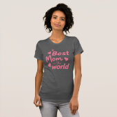 Beste Moeder van de Wereld" Hart T-shirt (Voorkant volledig)