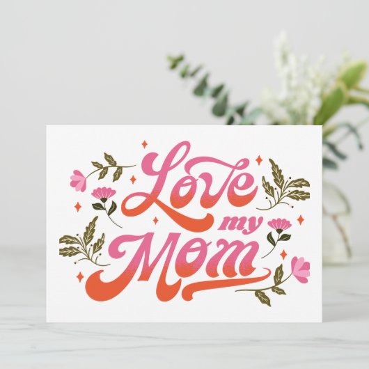 Beste Moeder van de Wereld Kaart (Staand voorkant)