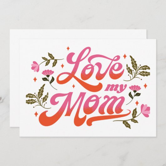 Beste Moeder van de Wereld Kaart (Voorkant / Achterkant)