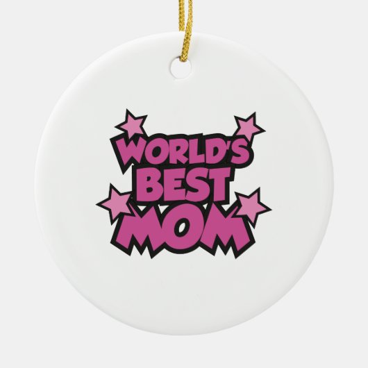 Beste moeder van de wereld keramisch ornament (Voorkant)