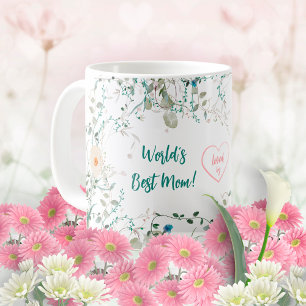 Beste Moeder van de Wereld Liefdevolle Romantische Koffiemok