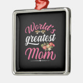Beste Moeder van de Wereld Metalen Ornament (Links)
