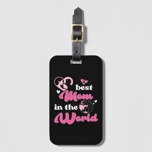 Beste Moeder Van De Wereld Moederdag Bagagelabel (Voorkant (verticaal))