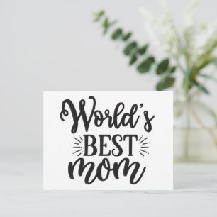 Beste moeder van de wereld - Moederdag Briefkaart
