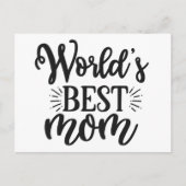 Beste moeder van de wereld - Moederdag Briefkaart (Voorkant)