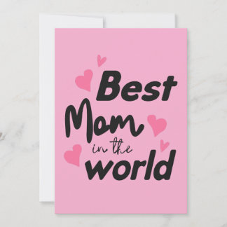 Beste Moeder Van de Wereld : Moederdag Collectie 4 Feestdagenkaart