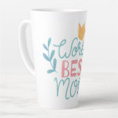 Beste moeder van de wereld | Moederdag Koffie Latte Mok (Linkerhoek)