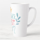 Beste moeder van de wereld | Moederdag Koffie Latte Mok (Rechts)