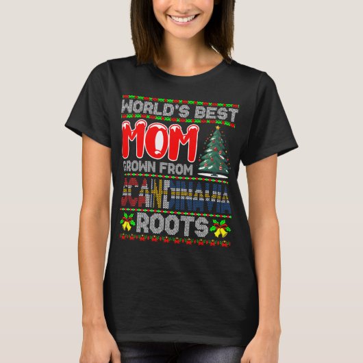 Beste Moeder van de Wereld Opgelost in Scandinavië T-shirt (Voorkant)