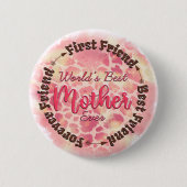 Beste moeder van de wereld ronde button 5,7 cm (Voorkant)