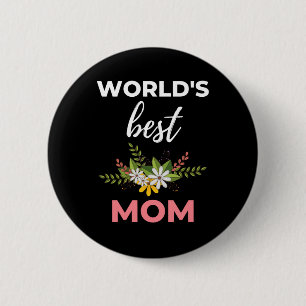 Beste moeder van de wereld ronde button 5,7 cm