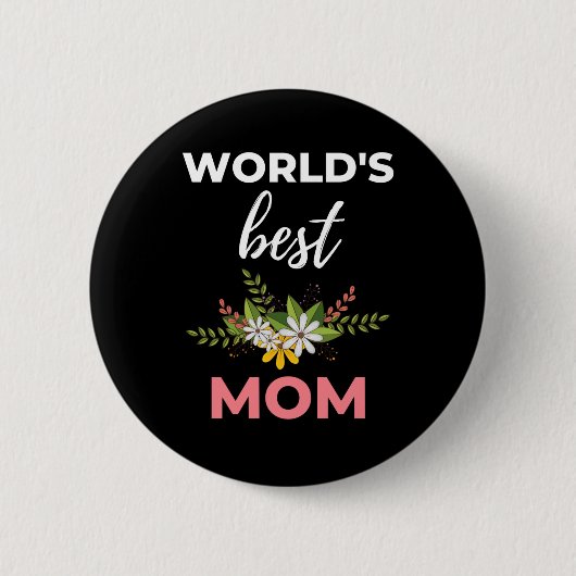 Beste moeder van de wereld ronde button 5,7 cm (Voorkant)