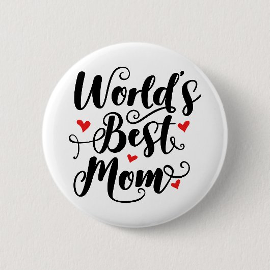 Beste moeder van de wereld ronde button 5,7 cm (Voorkant)