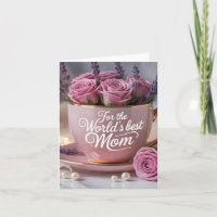 Beste Moeder van de Wereld: Roze Theekopje Gevuld