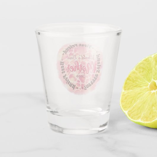 Beste moeder van de wereld shot glas (Achterkant)