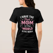 Beste moeder van de wereld Tri-Blend shirt (Achterkant)