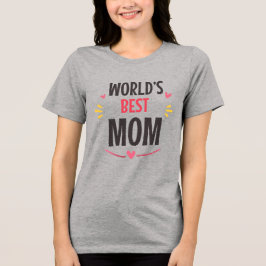 Beste moeder van de wereld Tri-Blend shirt