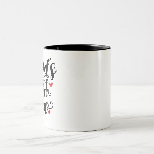 Beste moeder van de wereld tweekleurige koffiemok (Center)