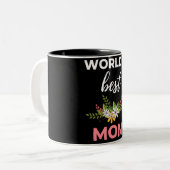 Beste Moeder van de Wereld Tweekleurige Koffiemok (Voorkant links)