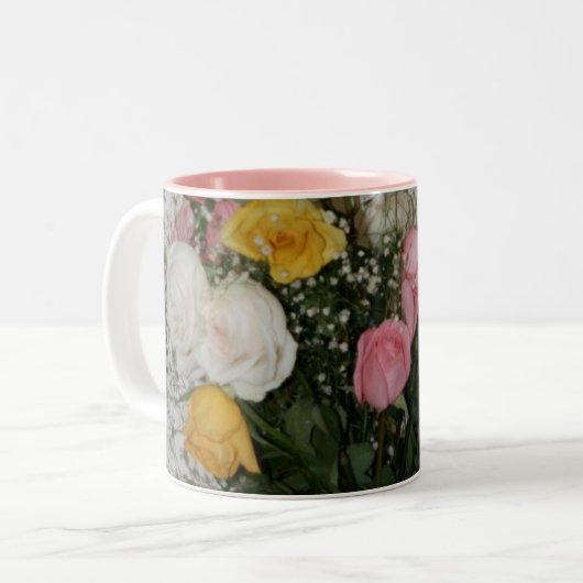 Beste moeder van de wereld tweekleurige koffiemok (Voorkant links)