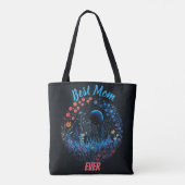 Beste Moeder van de Wereld Whimsical Wilde Bloemen Tote Bag (Achterkant)