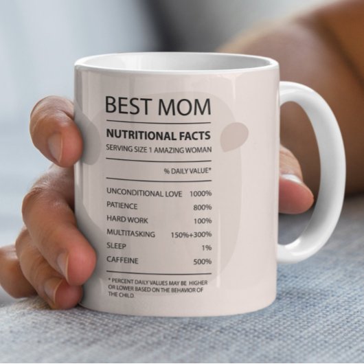 Beste Moeder Voedingsfeiten Mok- Bloemenpapaver Koffiemok