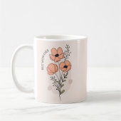 Beste Moeder Voedingsfeiten Mok- Bloemenpapaver Koffiemok (Links)