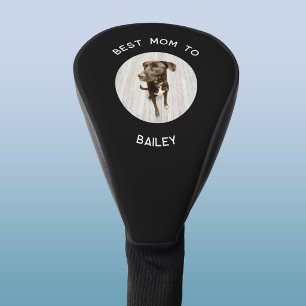 Beste moeder voor hond aangepaste tekst foto aande golfheadcover