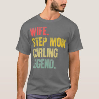 Beste moeder vrouwen Funny Gift Wife Stap Mam Curl T-shirt