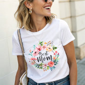 Beste moeder waterverf Boho Floral T-shirt