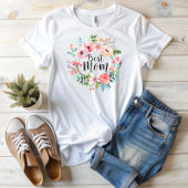 Beste moeder waterverf Boho Floral T-shirt