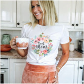 Beste moeder waterverf Boho Floral T-shirt