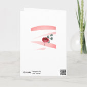 Beste Moeder Waterverf Roos Bloemen Moederdag Kaart (Achterkant)