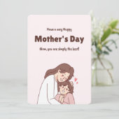 Beste moederdag cadeaubon die je kunt vinden kaart (Staand voorkant)