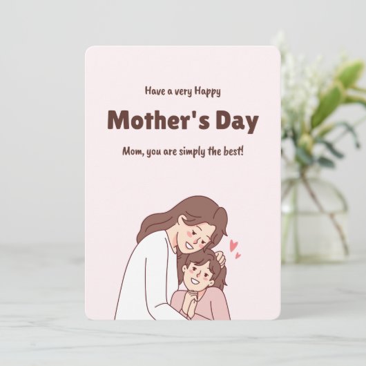 Beste moederdag cadeaubon die je kunt vinden kaart (Staand voorkant)