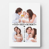 Beste Moederdag familie 3 Foto collage Fotoplaat (voorkant)